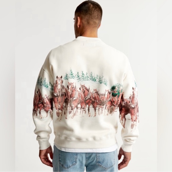 Viral Sold Out Abercrombie Budweiser Crewneck - Picture 2 of 2